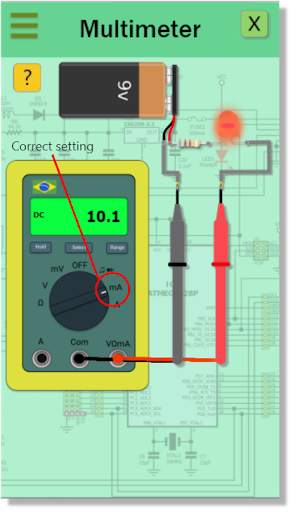 Multimeter Simulator screenshot 2