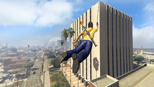 Real Gangster Rope Hero City screenshot 2