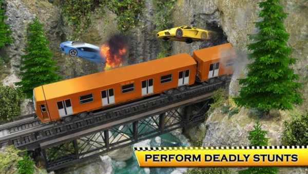 Real Train vs Car Racing 2018 - Car Driving Games screenshot 2