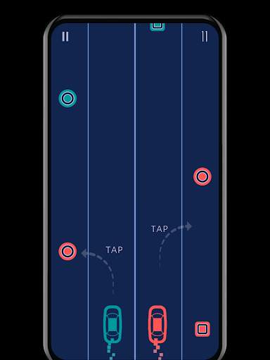 2 Cars : Clash of two racing cars with one brain screenshot 1