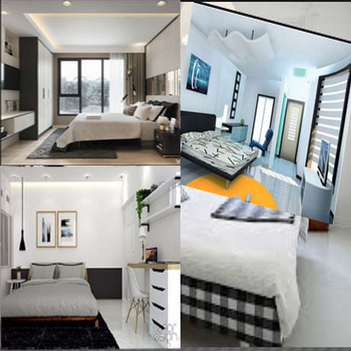 modern bedroom design icon