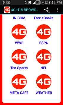 4G H18 BROWSER screenshot 5