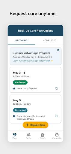 Back-Up Care screenshot 1