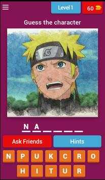 Guess the cartoon characters naruto screenshot 1