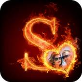 Fire Text Photo Frame 1.0.9