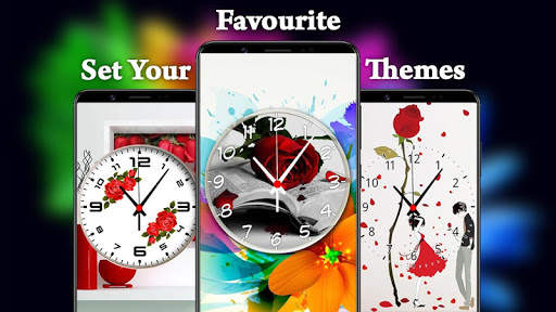 Rose Live Clock Wallpaper - Flower Clock on Screen screenshot 5