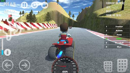Paw Racing Car Patrol Race screenshot 11