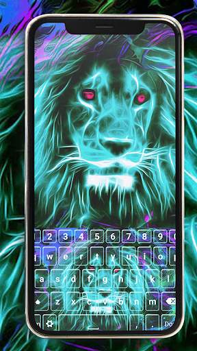 Flash Keyboard - Neon Animals Keyboard Themes screenshot 3