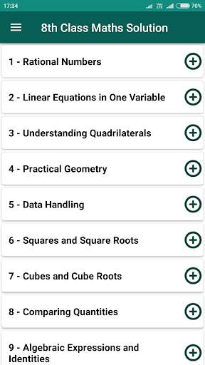 8th Class Maths Solution screenshot 1