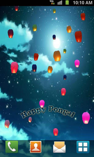 Pongal Night Live Wallpaper screenshot 2