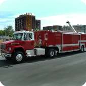 FIRE TRUCK EMERGENCY RESCUE logo