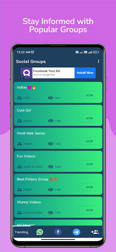 Social Groups, Join Group Link screenshot 1