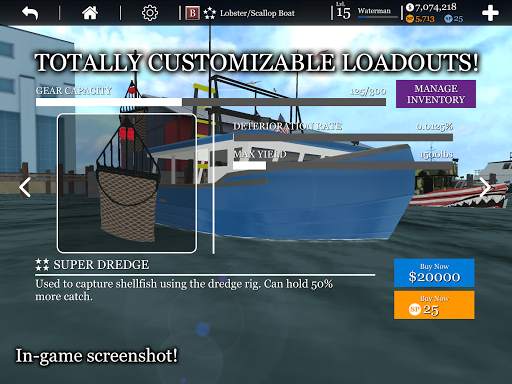 uCaptain: Boat Fishing Game 3D screenshot 13