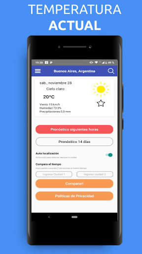 Pronóstico del Tiempo actual screenshot 1