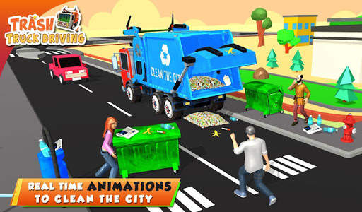 Urban Garbage Truck Driving - Waste Transporter screenshot 10