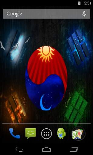 Flag of South Korea Live Wallpaper screenshot 2