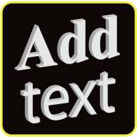 Add text on photo  -3D text on phonto