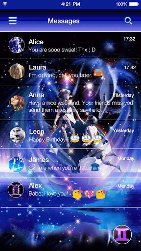 Gemini Emoji Keyboard Theme screenshot 4