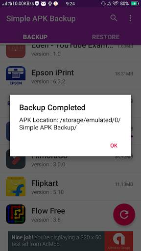 Simple APK Backup screenshot 4