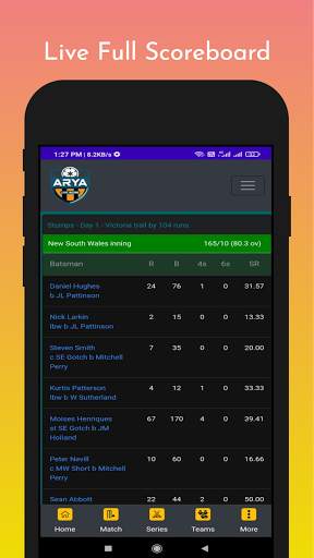 Arya - Live Cricket Score & Full Scoreboard screenshot 3
