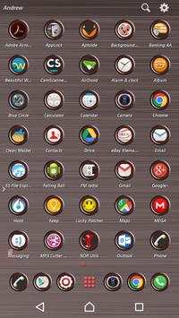 TSF Theme Red Circle 5 تصوير الشاشة