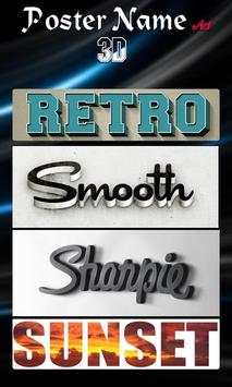Poster Name Art 3D screenshot 4