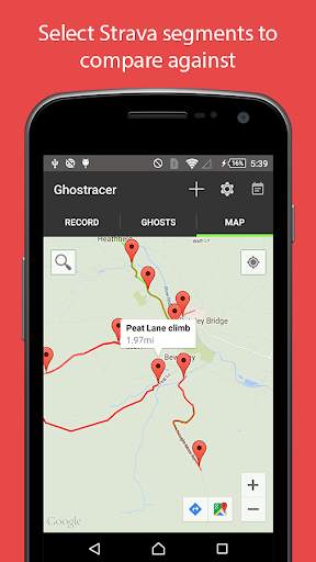 Ghostracer - GPS Run & Cycle screenshot 2