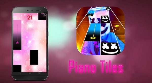 Marshmello piano tiles game screenshot 5
