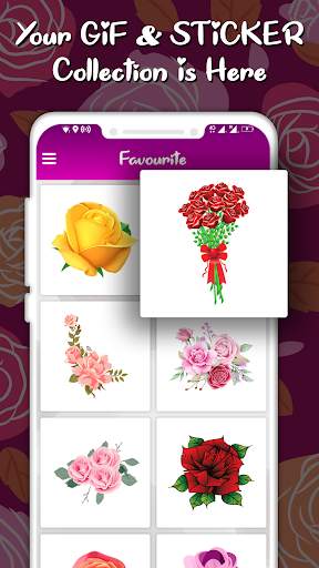 Rose GIF : Rose Stickers for Whatsapp & Flower GIF screenshot 2