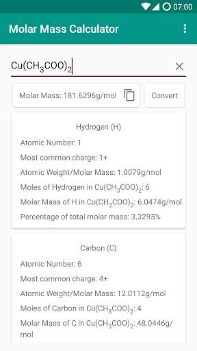 Molar Mass Calculator screenshot 6