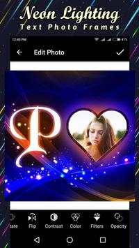 Lighting Text Photo Frames screenshot 4