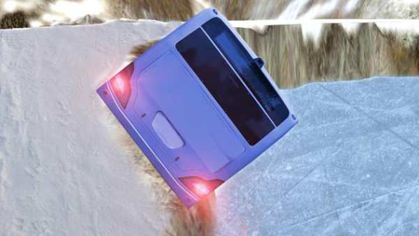Offroad Snow Hill Bus Drive 3D screenshot 15