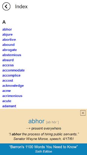 Barron's 1100 Words You Need to Know screenshot 5