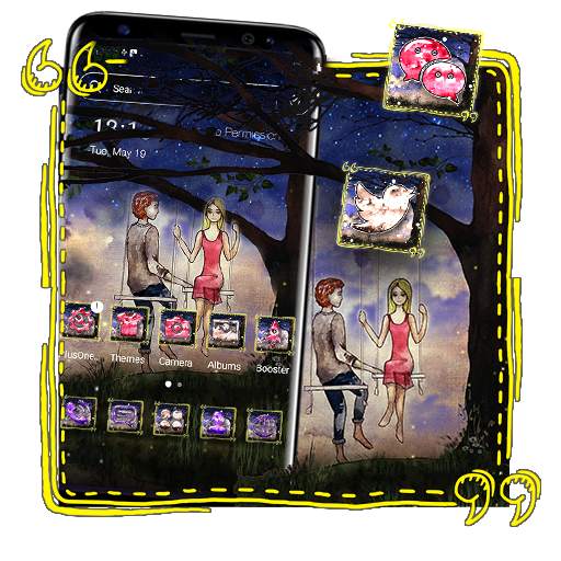 Lover Swing Tree Launcher Theme 1.0.1