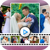 Anniversary Photo Video Maker with Song icon