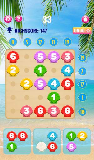 Number puzzle game – Beach *Gold Edition screenshot 7