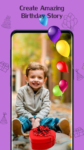 Birthday Story Maker for Instagram and WA Status screenshot 5