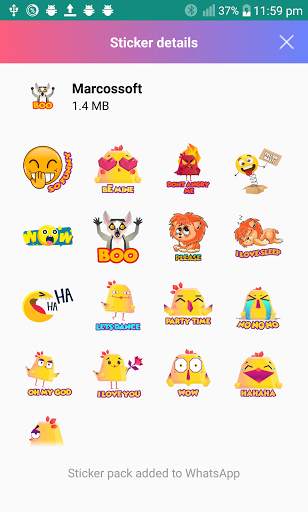 Animated Sticker Ready for WhatsApp WAStickerApps screenshot 4