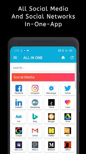 All Social Media & Social Networks Apps- Worldwide screenshot 3