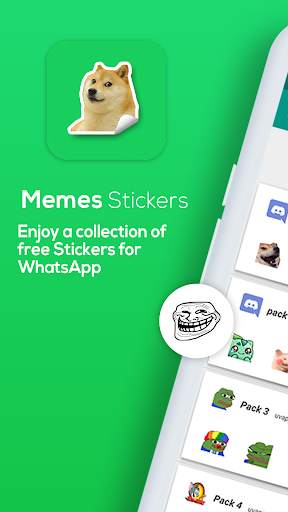 SMS: Social Memes Stickers - WAStickerApps screenshot 1