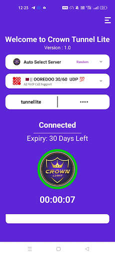 Crown Tunnel Lite screenshot 1