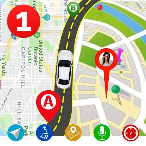 GPS Speedometer &amp; Route Finder Map icon