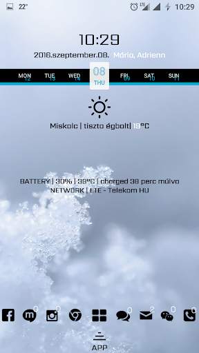 Frozen Clean for KLWP screenshot 3