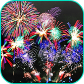 Night Fireworks Video Wallpape icon