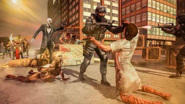 City Survival Shooter - Pertahanan Zombie screenshot 1