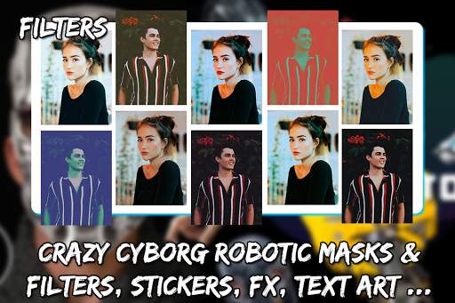 CYBORG CAMERA PHOTO EDITOR -ROBOT STICKERS ON FACE screenshot 8
