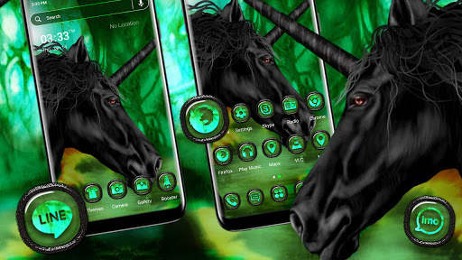 Black Unicorn Launcher Theme screenshot 4