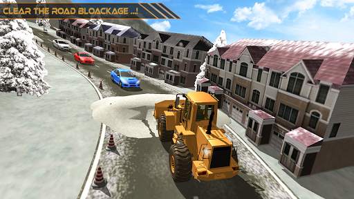 Snow Excavator Dredge Simulator - Rescue Game screenshot 11