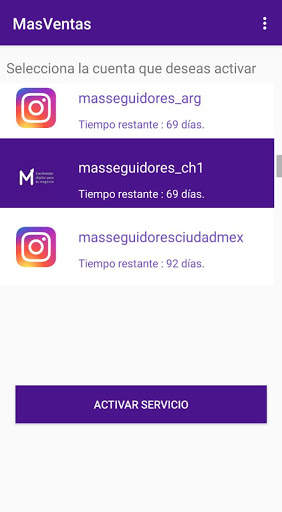 MasVentas: Seguidores para Instagram screenshot 2