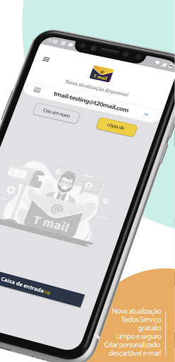 T Mail - Endereço de e-mail temporário gratuito screenshot 2